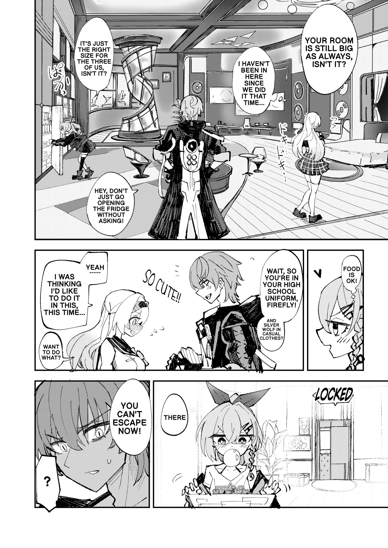 Hentai Manga Comic-Besties in the Trailblazer's Room-Read-5